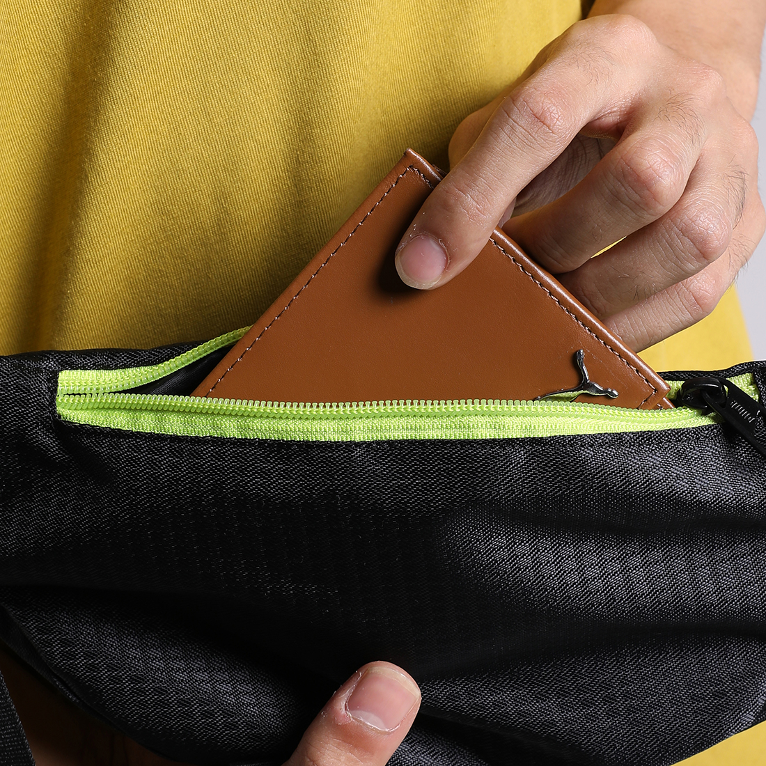 PUMA Unisex Typography Black Waistbag